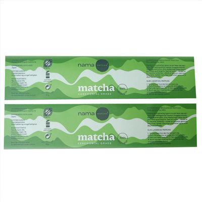 Empacotamento de alimento esparadrapo da etiqueta de Logo Custom Bottle Label Waterproof