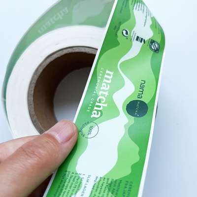 Empacotamento de alimento esparadrapo da etiqueta de Logo Custom Bottle Label Waterproof