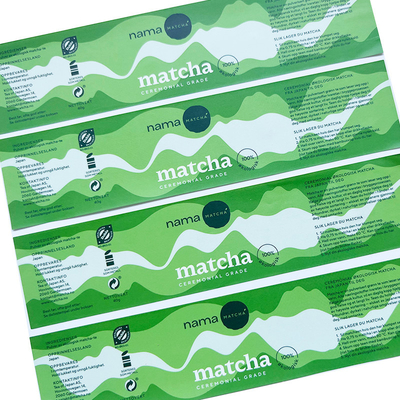 Empacotamento de alimento esparadrapo da etiqueta de Logo Custom Bottle Label Waterproof