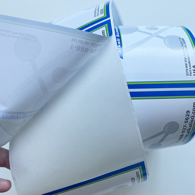 O papel sintético imprimindo feito sob encomenda da etiqueta da etiqueta do vinil cortou o rolo para a máquina de etiquetas