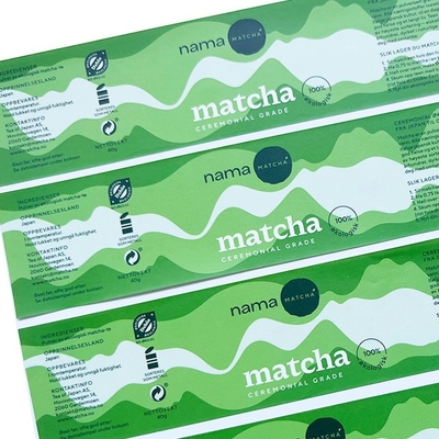 Etiqueta adesiva impermeável de empacotamento, etiqueta da etiqueta do empacotamento de alimento