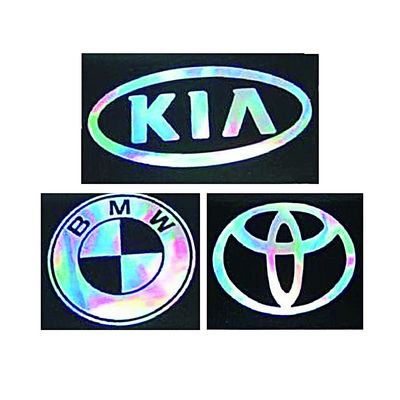Anti etiquetas holográficas falsas da segurança do logotipo 3D do projeto