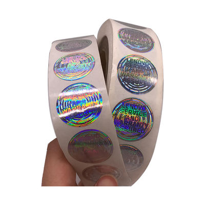 Etiquetas autênticas do 2D holograma impermeável do rolo do círculo 3D