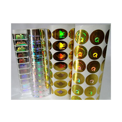 Etiquetas autênticas do 2D holograma impermeável do rolo do círculo 3D