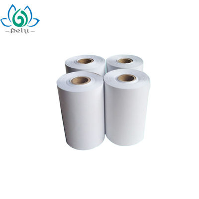 Etiquetas impressas térmicas de 58mm*65m 80gsm Linerless, etiquetas personalizadas da etiqueta