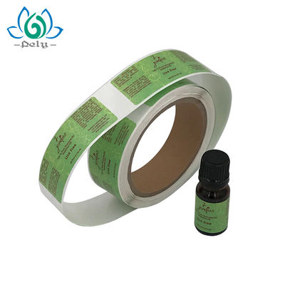Tamanho de núcleo impermeável Amber Bottle Adhesive Vinyl Stickers de 76mm