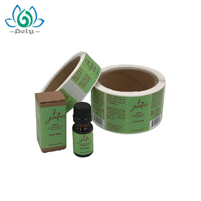 Tamanho de núcleo impermeável Amber Bottle Adhesive Vinyl Stickers de 76mm