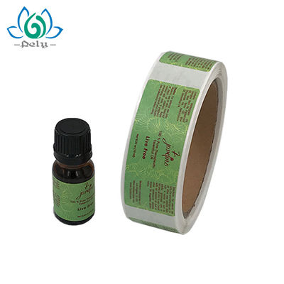 Tamanho de núcleo impermeável Amber Bottle Adhesive Vinyl Stickers de 76mm