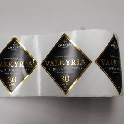 Projeto de tipo na etiqueta autoadesiva do vinho do Labeler da garrafa da bebida do rolo/folha