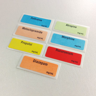 Etiquetas de aviso da medicamentação da cor de BOPP CMYK, etiquetas de aviso em medicamentos de venda com receita
