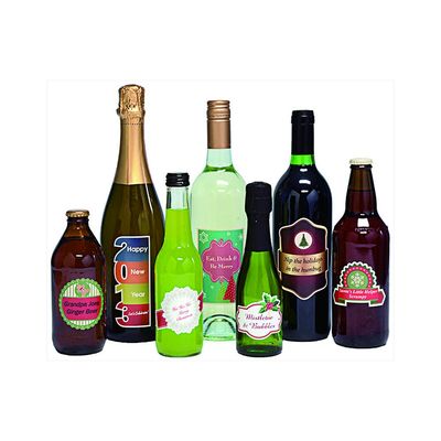 Etiqueta plástica impressa da etiqueta da garrafa de vinho de Logo Self Adhesive Stickers Food