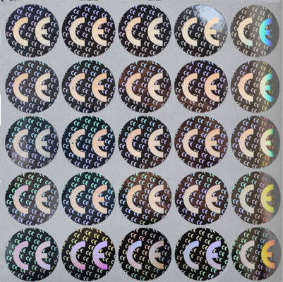 Umidade do cartão da identificação - etiquetas holográficas da folha da prova, etiquetas 3D holográficas