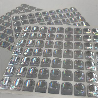 Umidade do cartão da identificação - etiquetas holográficas da folha da prova, etiquetas 3D holográficas