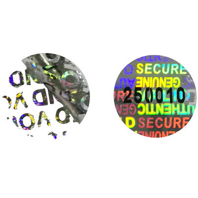 Personalize etiquetas da segurança de Logo Die Cut Tamper Evident