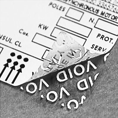 Etiquetas evidentes da segurança da calcadeira da autenticidade ISO9001 para cosméticos