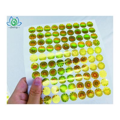 Da calcadeira impermeável do holograma 3D de Oilproof etiquetas evidentes da segurança