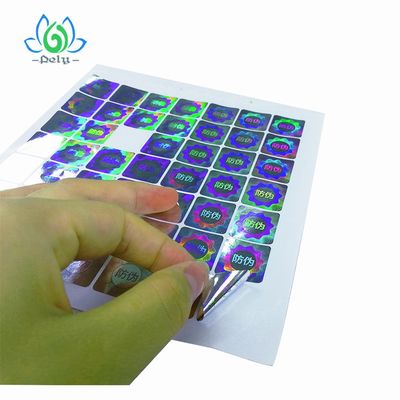 Etiquetas de código de barras inalteráveis de prata de Anticounterfeiting Goil 3D
