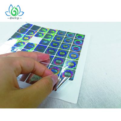 Etiquetas de código de barras inalteráveis de prata de Anticounterfeiting Goil 3D
