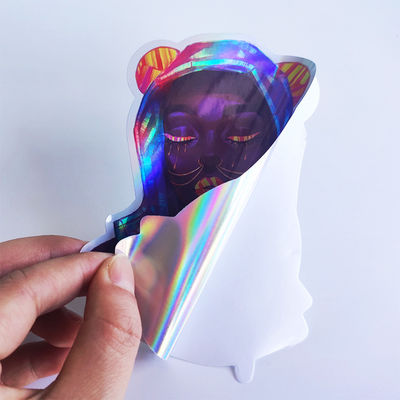 Etiquetas holográficas do selo da calcadeira do vinil