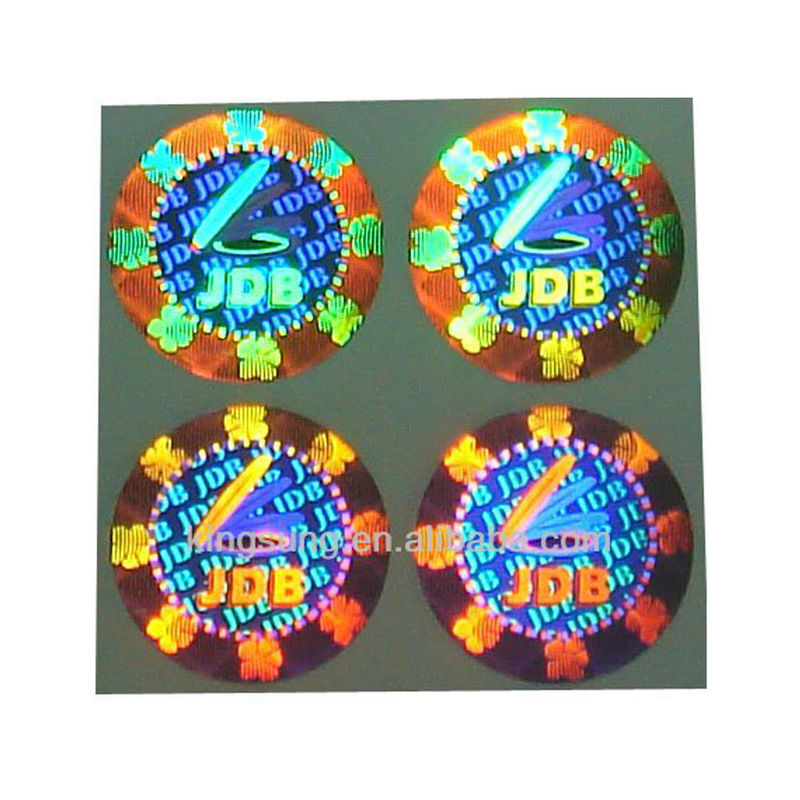 Etiquetas do holograma da segurança da cor de ISO9001 2008 CMYK para o certificado