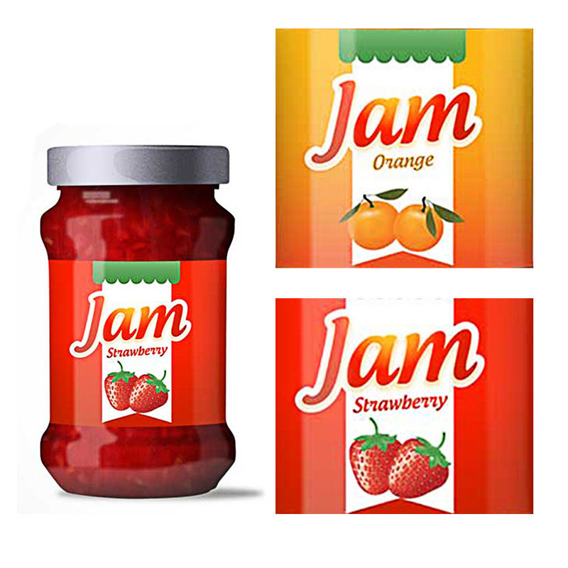 da garrafa feita sob encomenda impermeável das etiquetas da etiqueta do produto do selo do ouro etiqueta adesiva que empacota etiquetas baratas do empacotamento de alimento