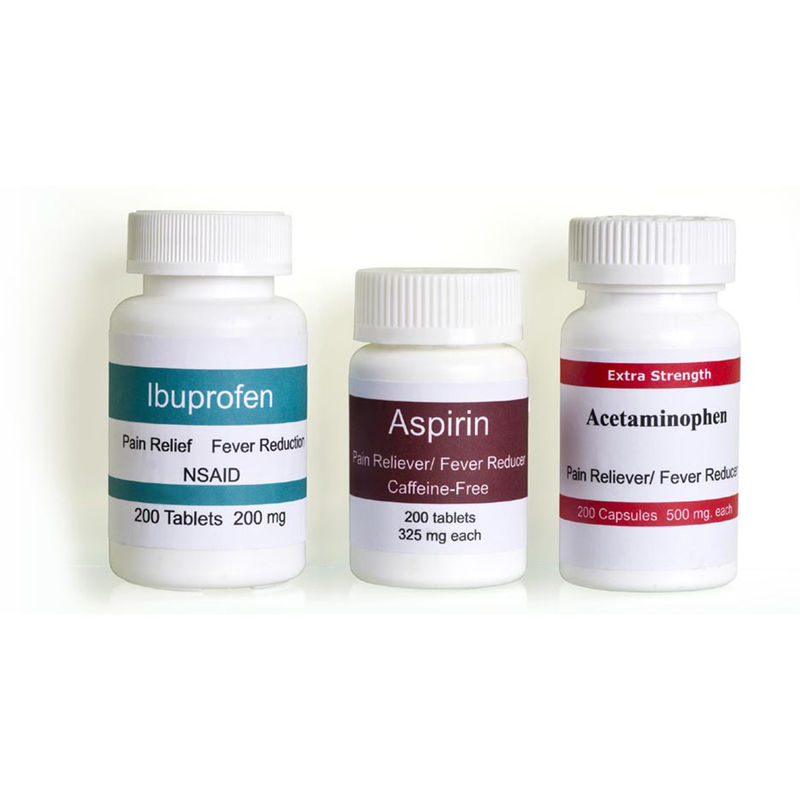 Etiquetas de aviso impermeáveis da medicamentação da cor de Pantone, etiqueta de advertência de Aspirin