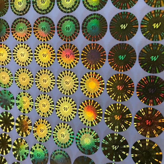 Etiqueta transparente feita sob encomenda anticontrafacção inalterável do holograma 3D